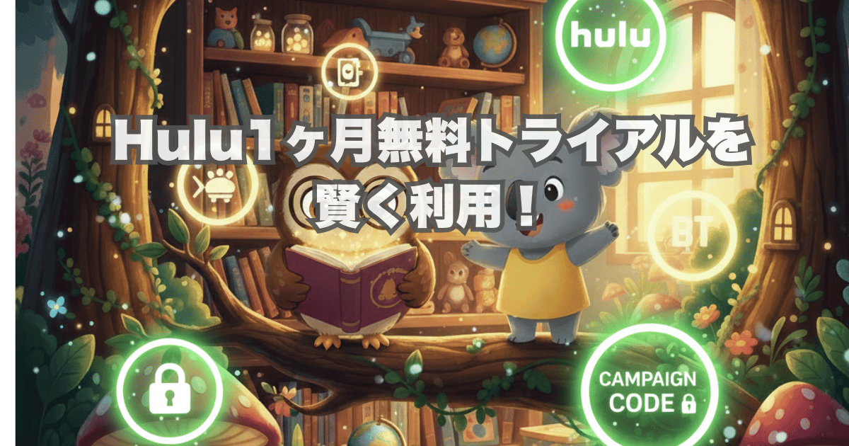Hulu1ヶ月無料トライアルを 賢く利用！