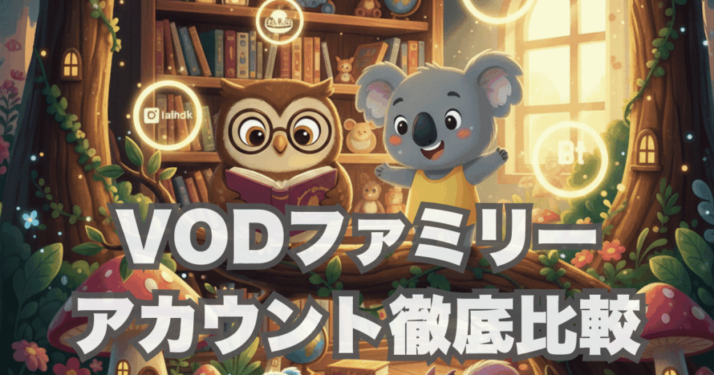 【2025年最新】VODファミリーアカウント徹底比較!同時視聴・プロフィール機能で選ぶ子育て家庭向けおすすめ